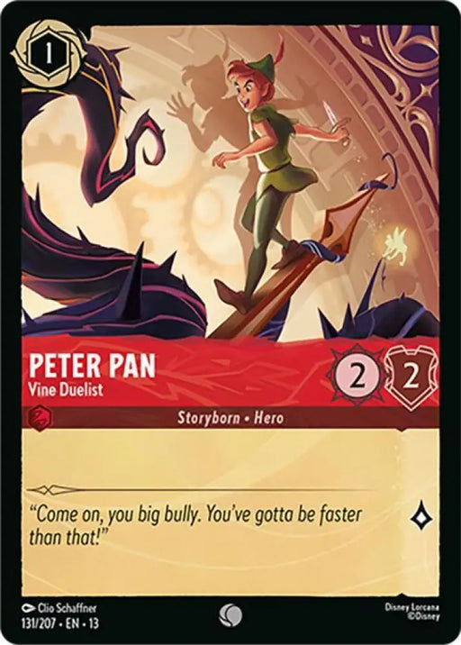 Peter Pan - Vine Duelist (131/204) [Attack of the Vine!]