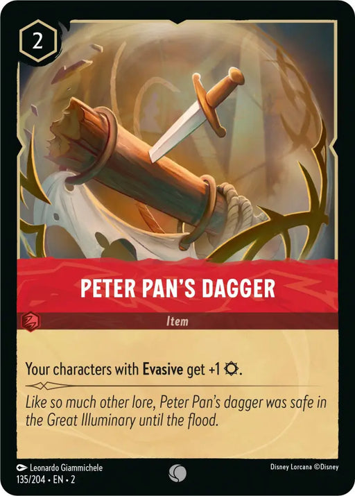 Peter Pan’s Dagger (135/204) [Rise of the Floodborn] - Lorcana Single
