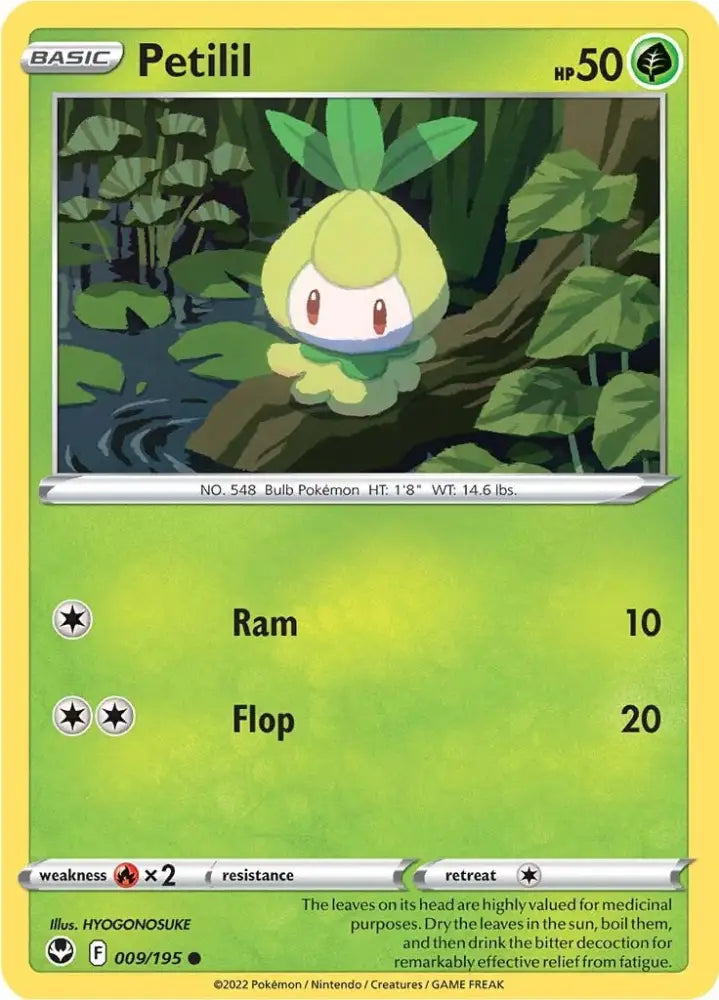 Petilil (009/195) [Sword & Shield: Silver Tempest] - Pokemon Single