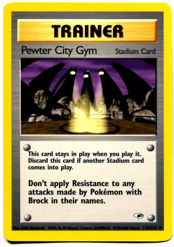 Pewter City Gym (115/132) [Gym Heroes Unlimited] - Pokemon Single