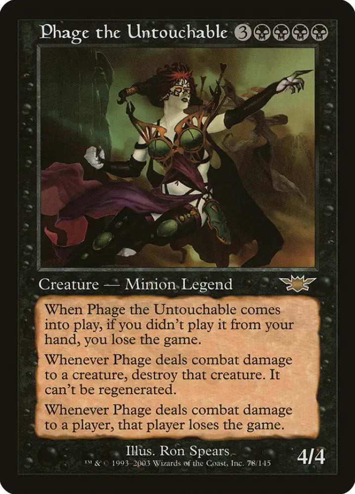 Phage the Untouchable [Legions] - MTG Single