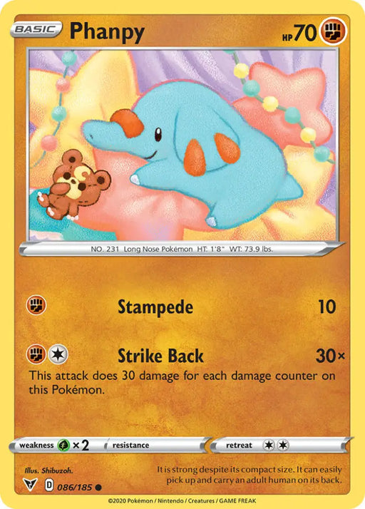 Phanpy (086/185) [Sword & Shield: Vivid Voltage] - Pokemon Single