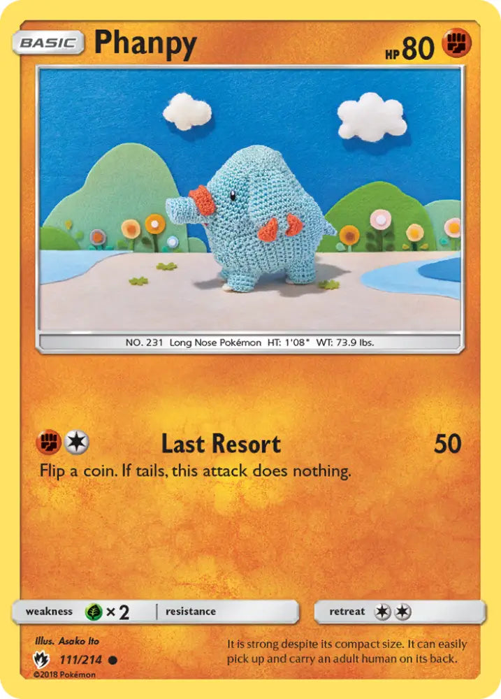 Phanpy (111/214) [Sun & Moon: Lost Thunder] - Pokemon Single