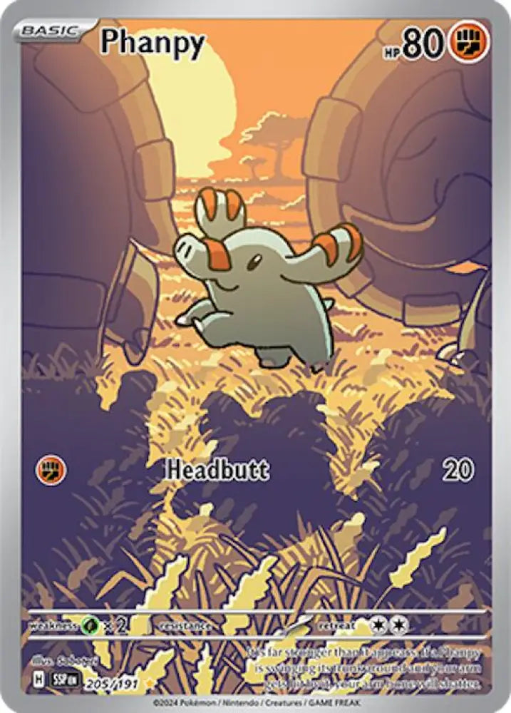 Phanpy (205/191) [Scarlet & Violet: Surging Sparks] - Pokemon Single
