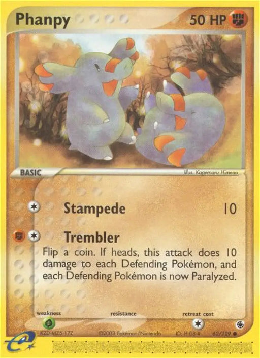 Phanpy (62/109) [EX: Ruby & Sapphire] - Pokemon Single