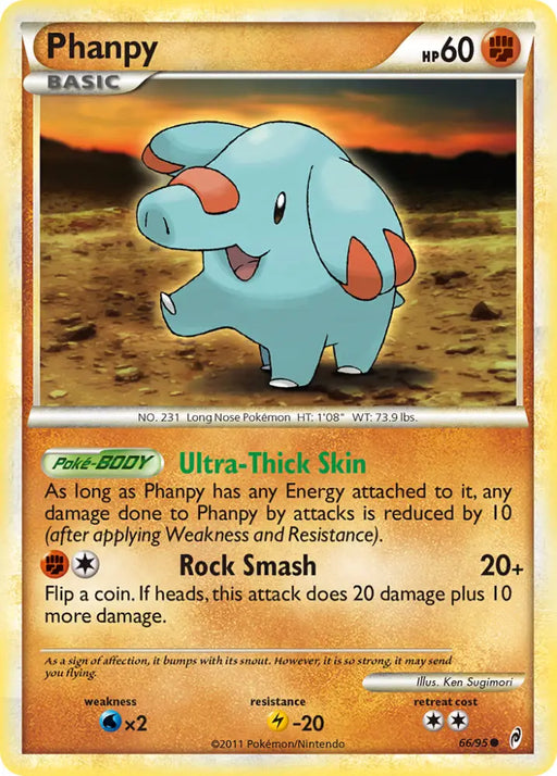 Phanpy (66/95) [HeartGold & SoulSilver: Call of Legends] - Pokemon Single