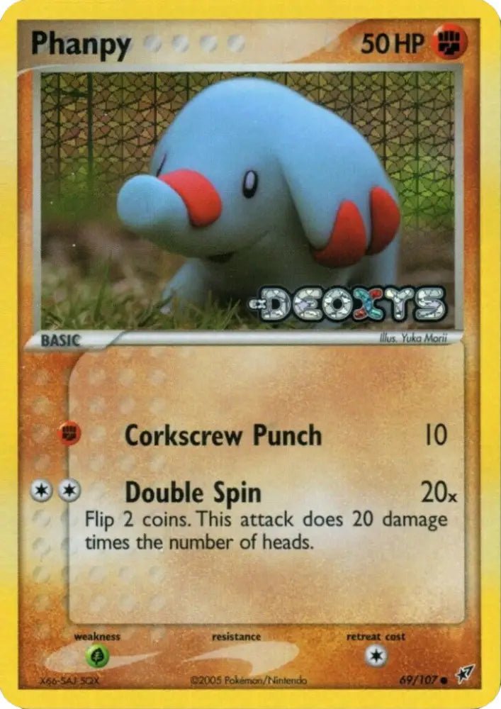 Phanpy (69/107) (Stamped) [EX: Deoxys] - Pokemon Single