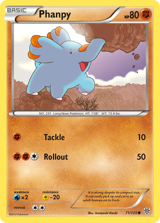 Phanpy (71/135) [Black & White: Plasma Storm] - Pokemon Single