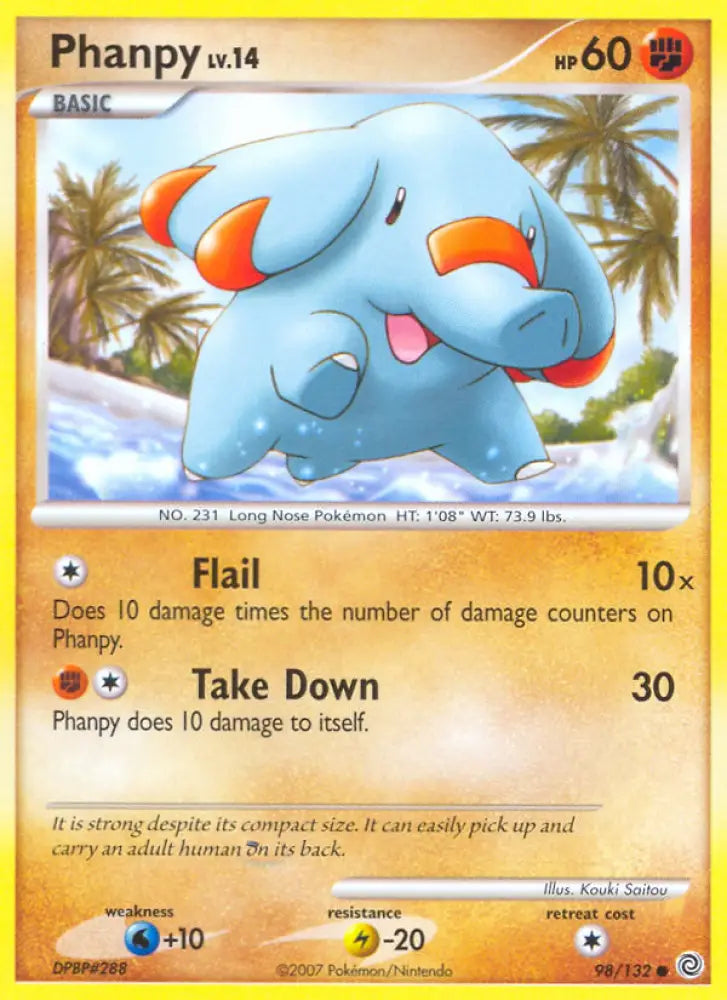 Phanpy (98/132) [Diamond & Pearl: Secret Wonders] - Pokemon Single