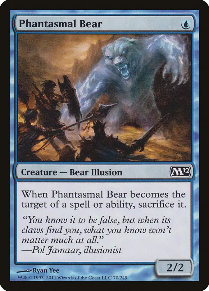 Phantasmal Bear [Magic 2012] - MTG Single