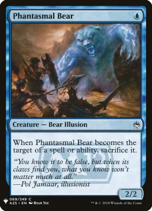 Phantasmal Bear [Mystery Booster] - MTG Single