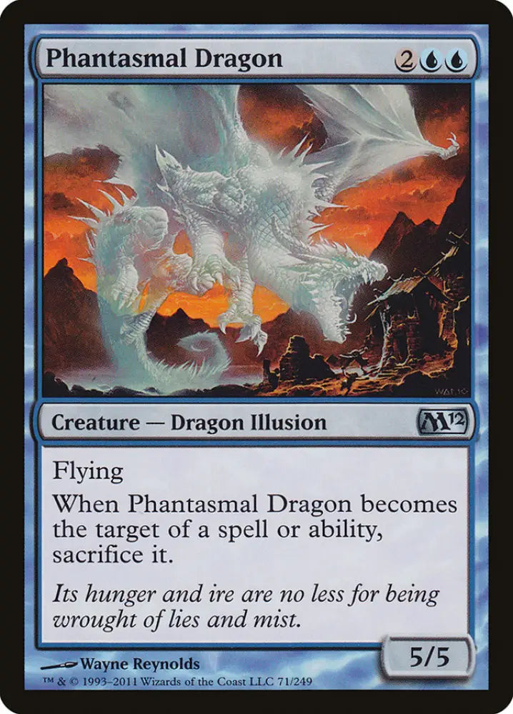 Phantasmal Dragon [Magic 2012] - MTG Single