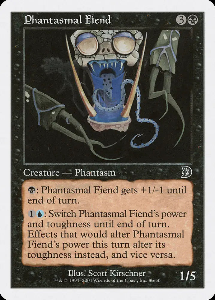 Phantasmal Fiend (Black Background) [Deckmasters] - MTG Single