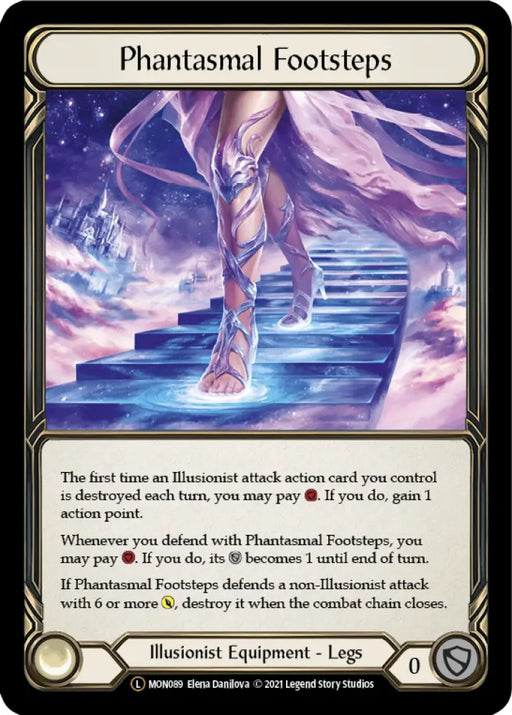 Phantasmal Footsteps [Monarch Unlimited] Unlimited Rainbow Foil - Flesh And Blood Single