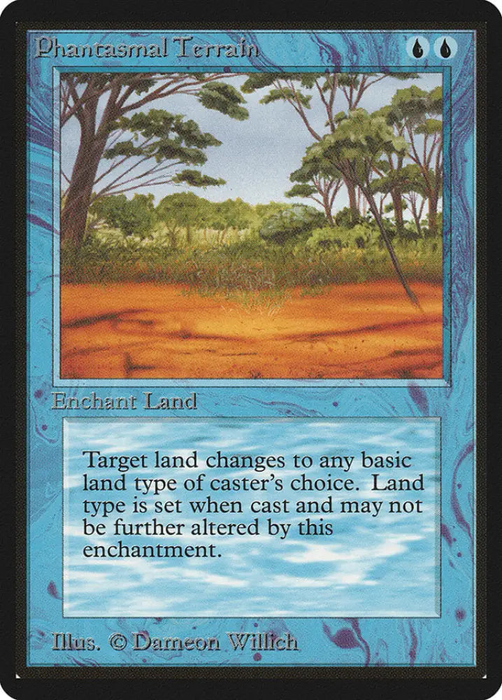 Phantasmal Terrain [Beta Edition] - MTG Single