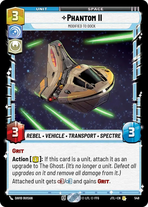 Phantom II - Modified to Dock (Foil) (548) [Jump to Lightspeed] - Star Wars: Unlimited Single