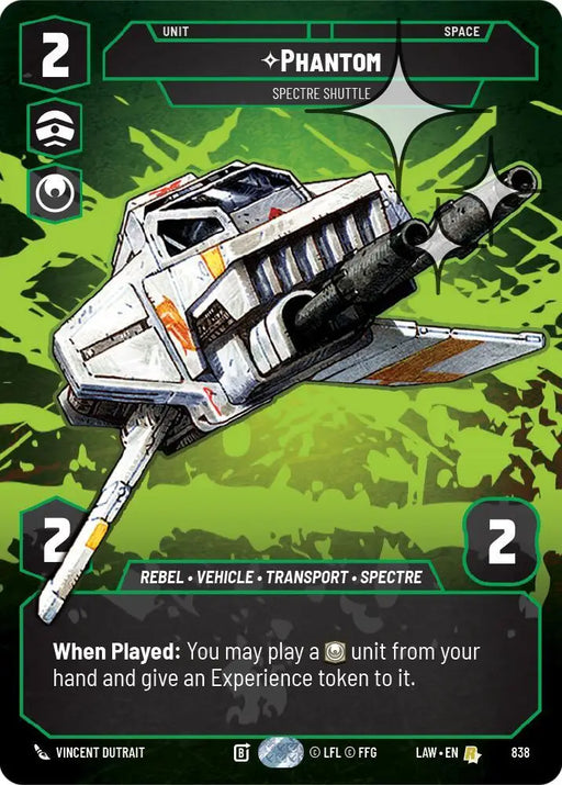 Phantom - Spectre Shuttle (Prestige Foil) (838) [A Lawless Time]