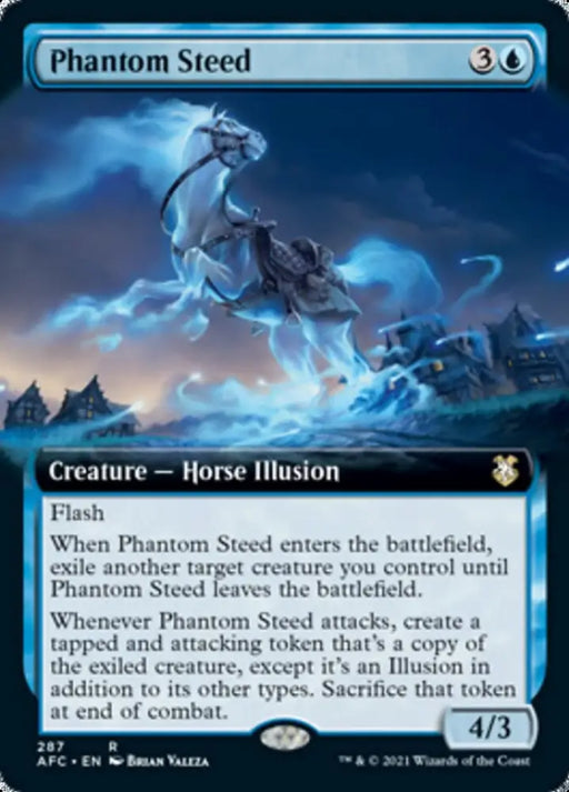 Phantom Steed (Extended Art) [Dungeons & Dragons: Adventures in the Forgotten Realms Commander] - MTG Single