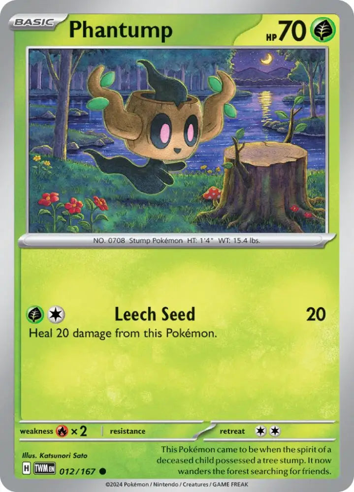 Phantump (012/167) [Scarlet & Violet: Twilight Masquerade] - Pokemon Single
