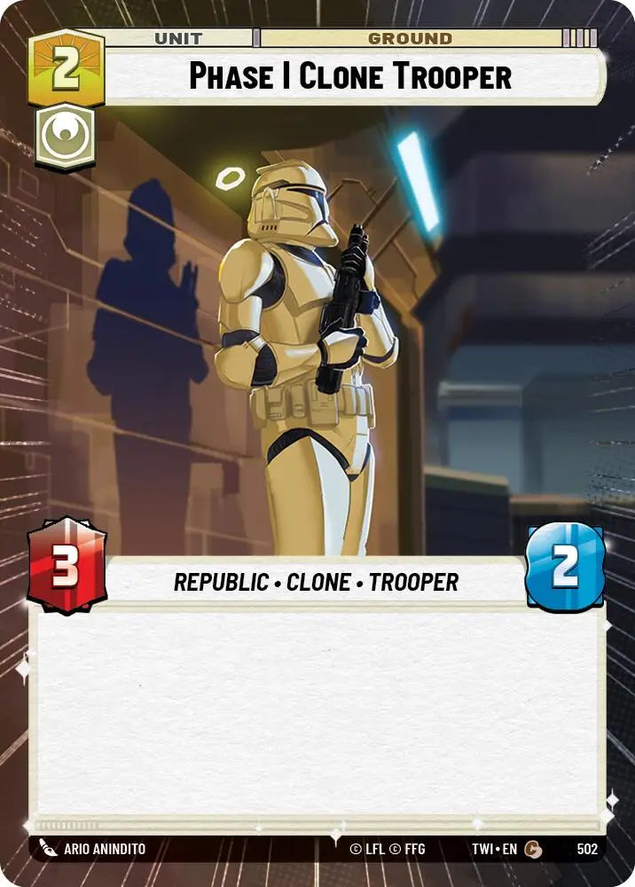 Phase I Clone Trooper (Hyperspace) (502) [Twilight of the Republic] - Star Wars: Unlimited Single