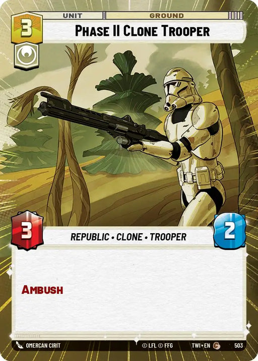Phase II Clone Trooper (Hyperspace) (503) [Twilight of the Republic] - Star Wars: Unlimited Single