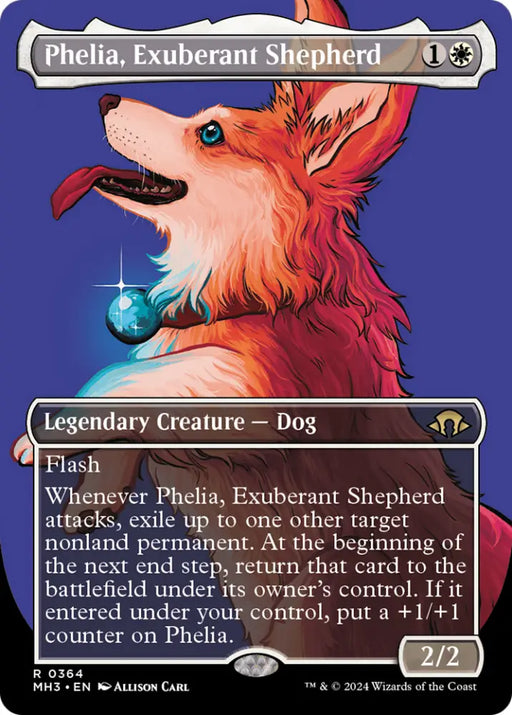 Phelia Exuberant Shepherd (Borderless) [Modern Horizons 3] - MTG Single