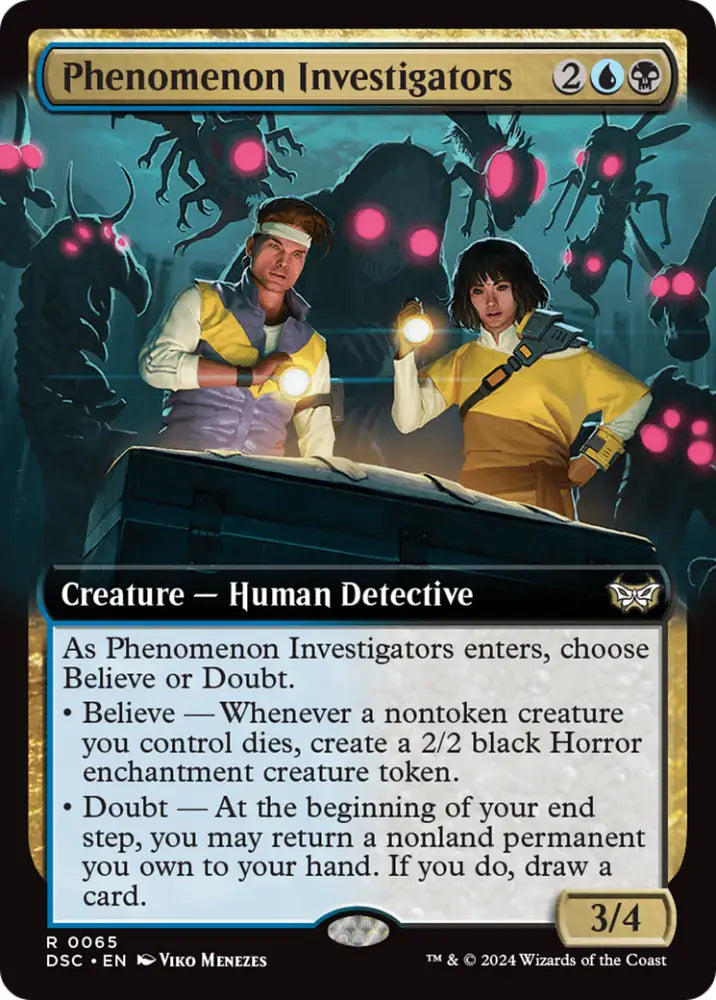 Phenomenon Investigators (Extended Art) [Duskmourn: House of Horror Commander] - MTG Single
