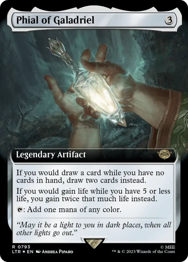 Phial of Galadriel (Extended Art) (Surge Foil) [The Lord of the Rings: Tales of Middle-Earth] - MTG Single