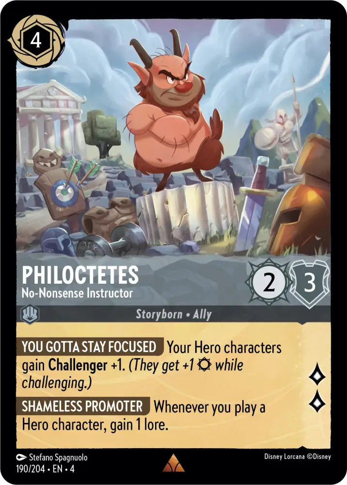 Philoctetes - No-Nonsense Instructor (190/204) [Ursula’s Return] - Lorcana Single