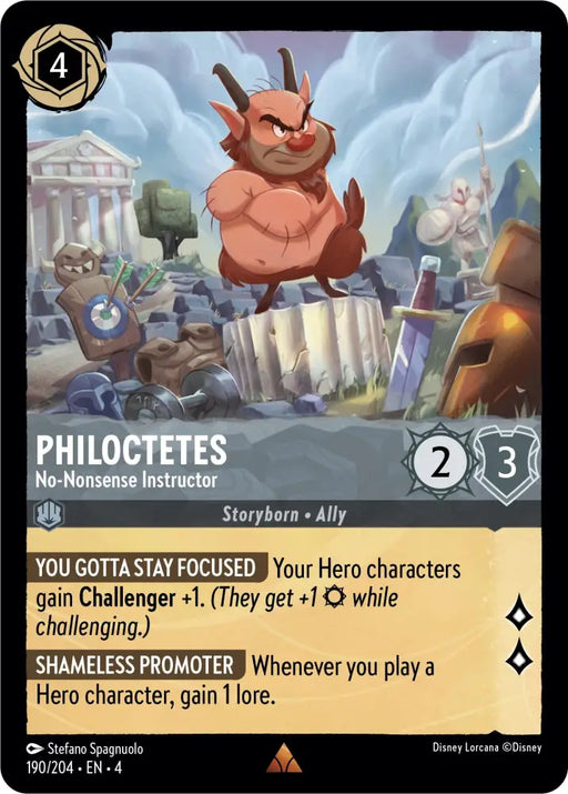 Philoctetes - No-Nonsense Instructor (190/204) [Ursula’s Return] - Lorcana Single