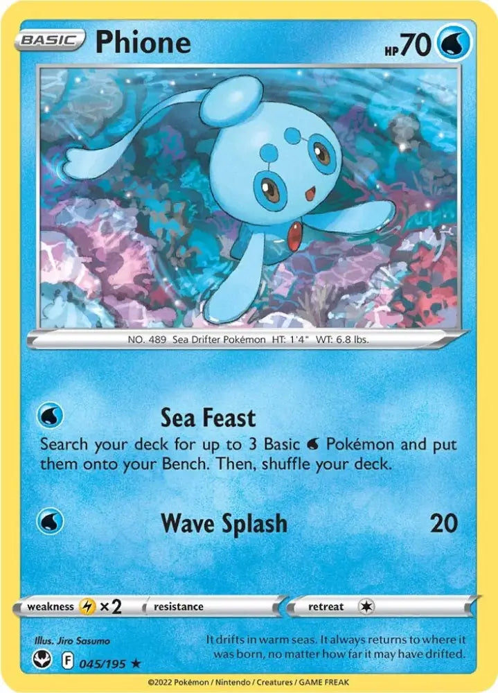 Phione (045/195) [Sword & Shield: Silver Tempest] - Pokemon Single