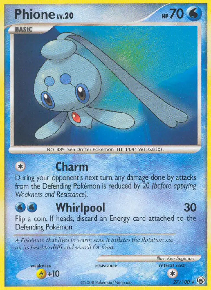 Phione (27/100) [Diamond & Pearl: Majestic Dawn] - Pokemon Single