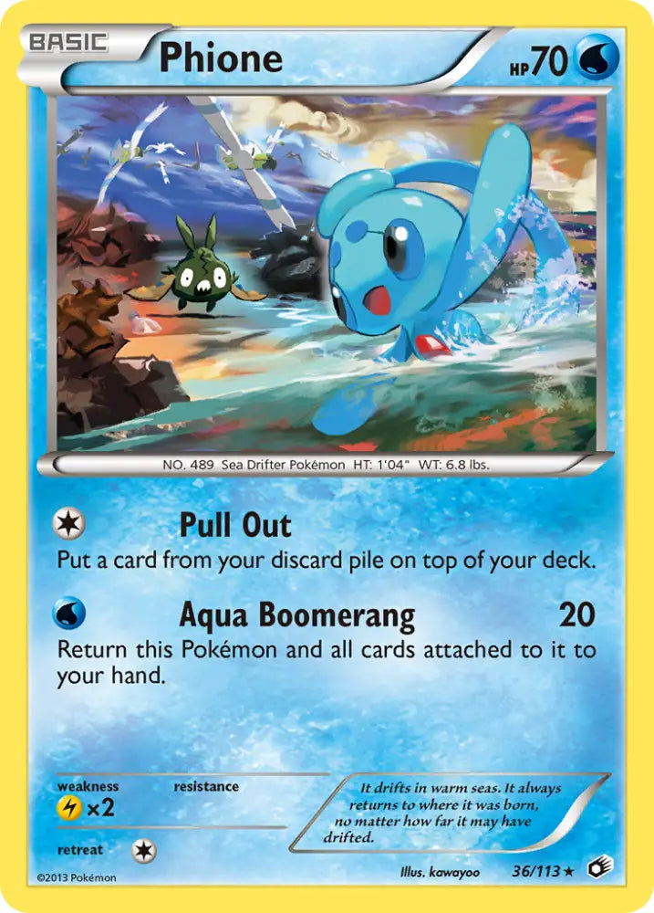 Phione (36/113) [Black & White: Legendary Treasures] - Pokemon Single