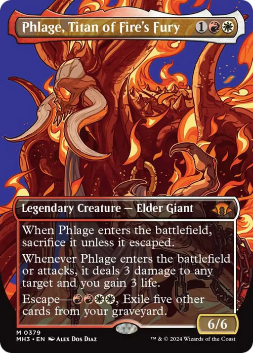 Phlage Titan of Fire’s Fury (Borderless) [Modern Horizons 3] - MTG Single
