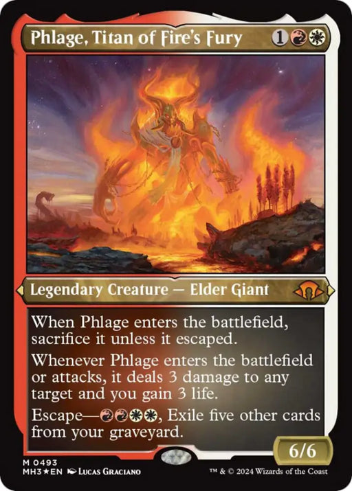 Phlage Titan of Fire’s Fury (Foil Etched) [Modern Horizons 3] - MTG Single