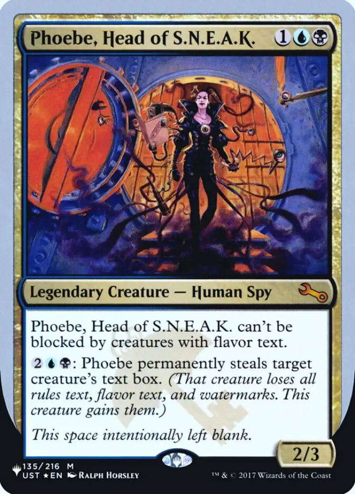 Phoebe Head of S.N.E.A.K. (Unfinity Foil Edition) [The List] - MTG Single