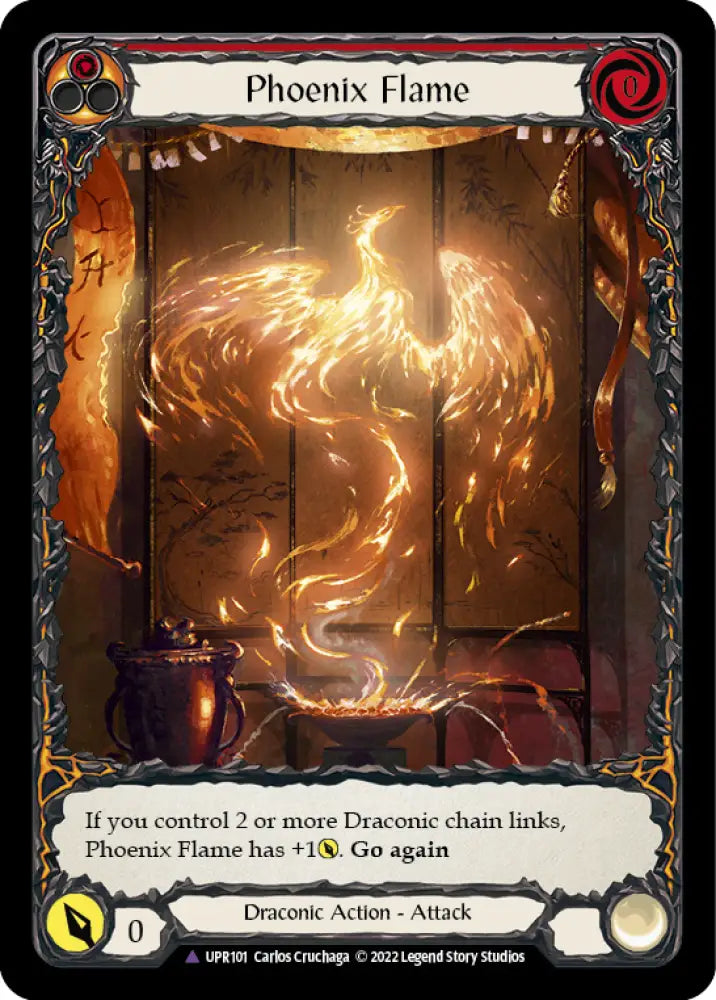 Phoenix Flame (Marvel) [Uprising] Cold Foil - Flesh And Blood Single