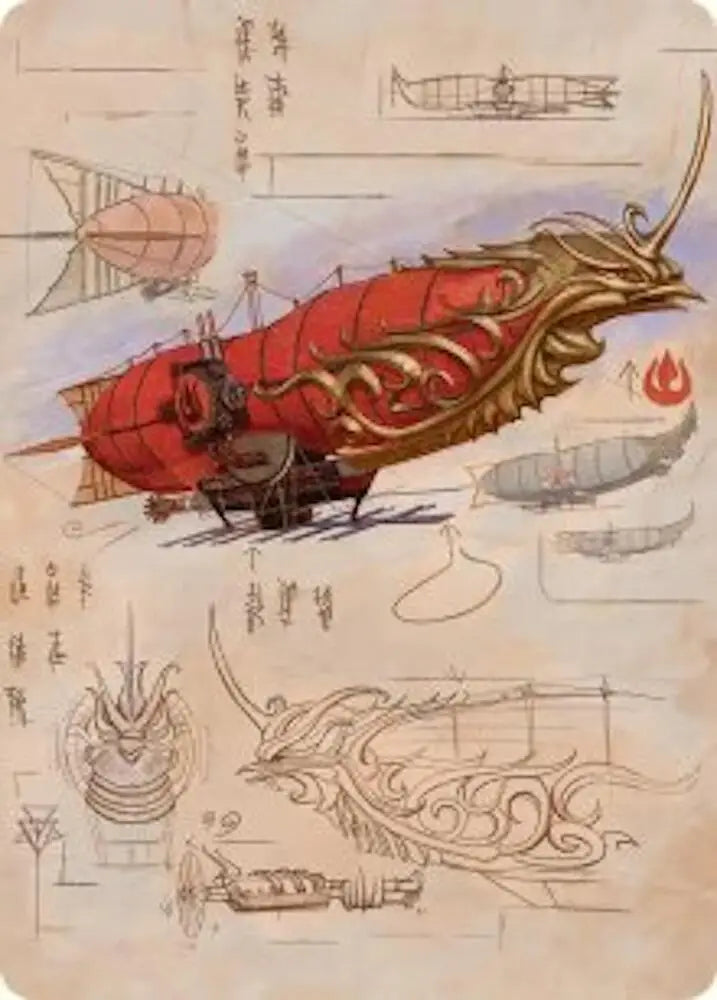 Phoenix Fleet Airship Art Card (35) [Avatar: The Last Airbender Art Series]