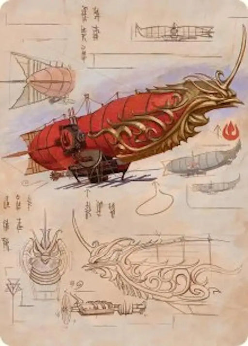 Phoenix Fleet Airship Art Card (35) [Avatar: The Last Airbender Art Series]