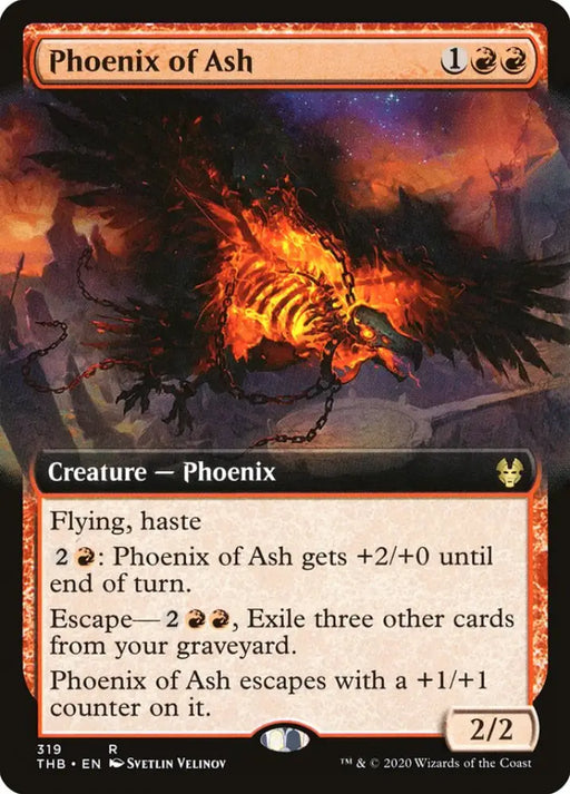 Phoenix of Ash (Extended Art) [Theros Beyond Death] - MTG Single