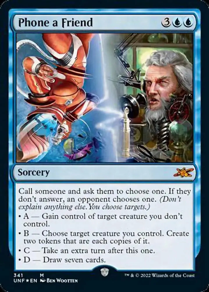 Phone a Friend (Galaxy Foil) [Unfinity] - MTG Single