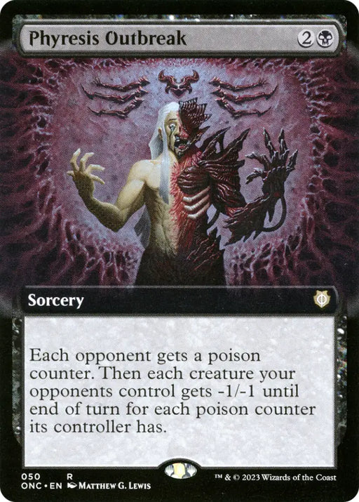 Phyresis Outbreak (Extended Art) [Phyrexia: All Will Be One Commander] - MTG Single