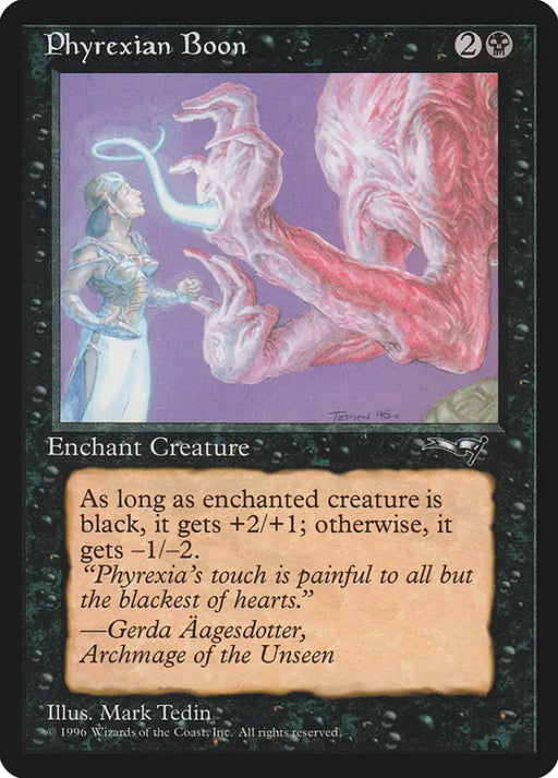 Phyrexian Boon (Person on the Left) [Alliances] - MTG Single
