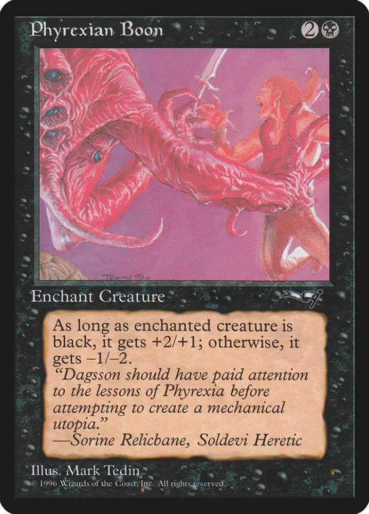 Phyrexian Boon (Person on the Right) [Alliances] - MTG Single