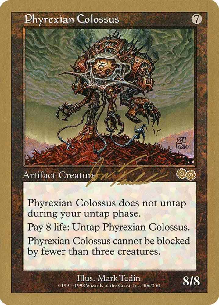 Phyrexian Colossus (Jon Finkel) [World Championship Decks 2000] - MTG Single