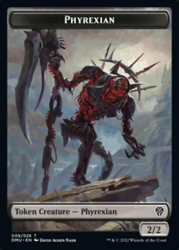 Phyrexian // Dragon Double-Sided Token [Dominaria United Tokens] - MTG Single