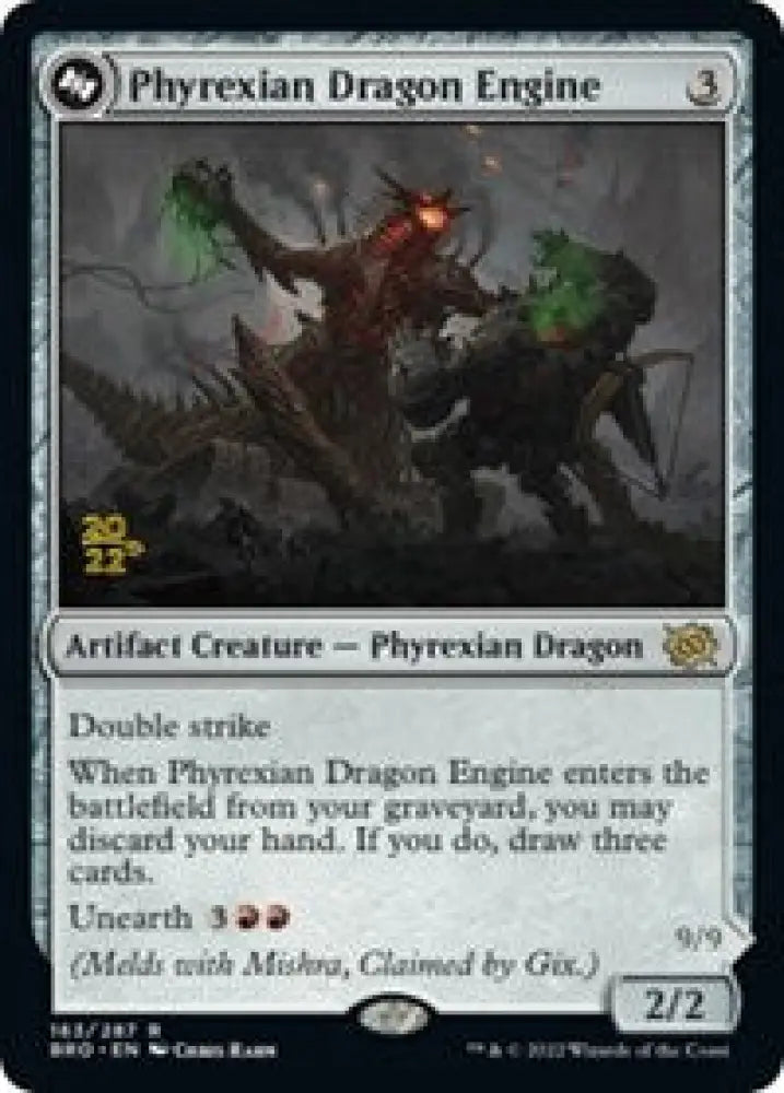 Phyrexian Dragon Engine (163) [Prerelease Cards]