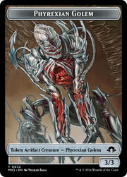 Phyrexian Germ // Phyrexian Golem Double-Sided Token [Modern Horizons 3 Tokens] - MTG Single