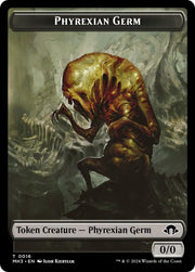 Phyrexian Germ // Phyrexian Golem Double-Sided Token [Modern Horizons 3 Tokens] - MTG Single