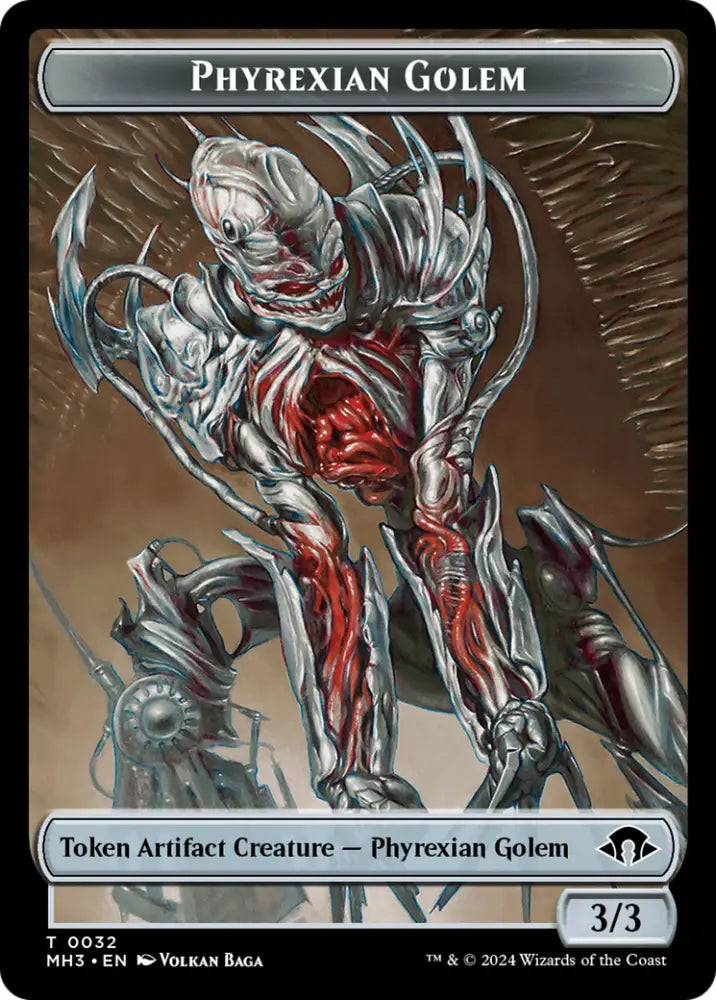 Phyrexian Golem Token [Modern Horizons 3 Tokens] - MTG Single
